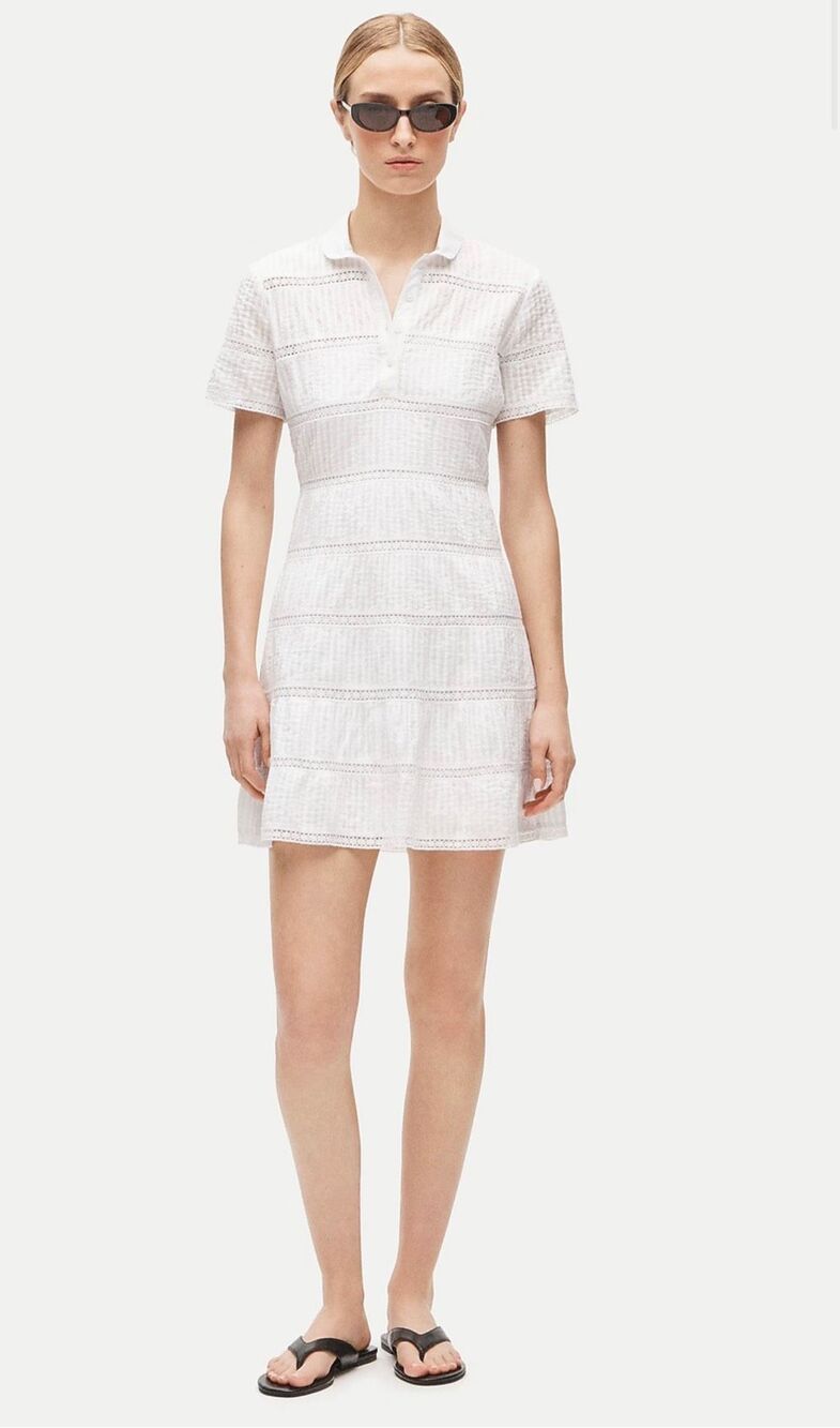 J. Crew tiered shirt-dress in cotton voile NWT size 4 Tall